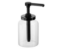 Flacon doseur DISPENSA, 1,7 litre, transparent/noir