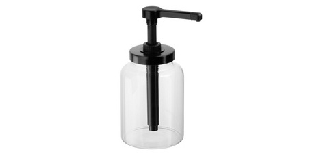 Flacon doseur DISPENSA, 1,7 litre, transparent/noir
