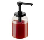 Flacon doseur DISPENSA, 1,7 litre, transparent/noir