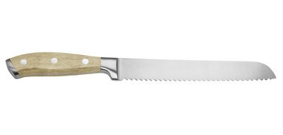 Couteau à pain, inox/hêtre, longueur: 340 mm