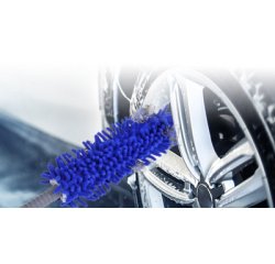 Brosse microfibres pour jantes, bleu/gris