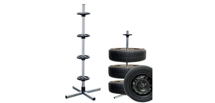 Porte-jantes/pneus de voiture, pour 4 pneus de 225 mm