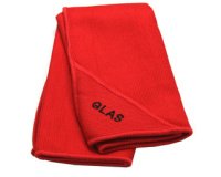 Chiffon microfibres, pour les glaces, rouge