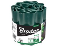 Grasrand, hoogte 200 mm, lengte 9 m, groen
