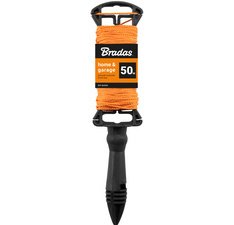 Cordeau de maçon sur bobine, 30 m, orange