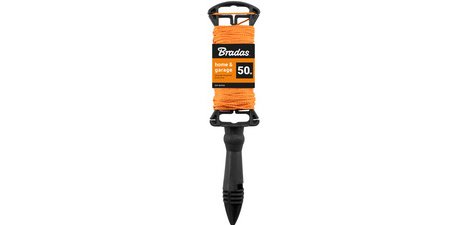 Mason's line on reel, 50 m, orange