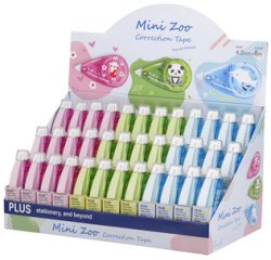 Roller correcteur 'Mini Zoo' 5mm x 6m, présentoir