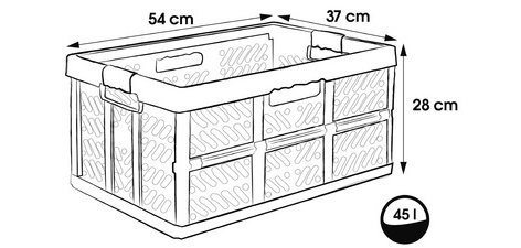 Klappkiste 'eco benno', 45 L, eco