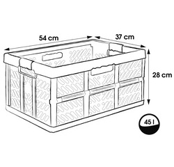 Caisse pliante 'benno', 45 L