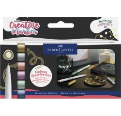FABER-CASTELL Creative Marker GOLDFABER, verpakking van 6
