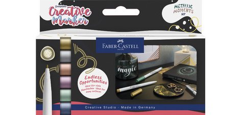 FABER-CASTELL Creative Marker GOLDFABER, étui de 6