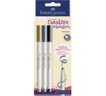 FABER-CASTELL Creative Marker GOLDFABER, blister de 3