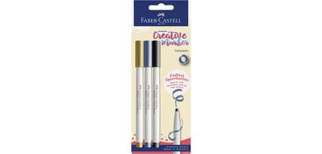 FABER-CASTELL Creative Marker GOLDFABER, pack of 3