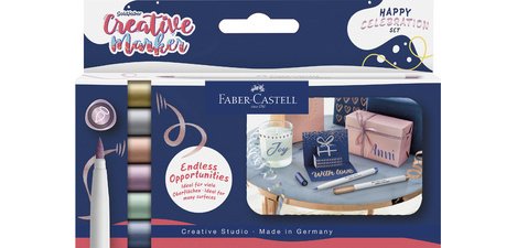 FABER-CASTELL Creative Marker GOLDFABER, set van 6
