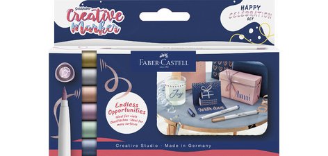 FABER-CASTELL Creative Marker GOLDFABER, étui de 6