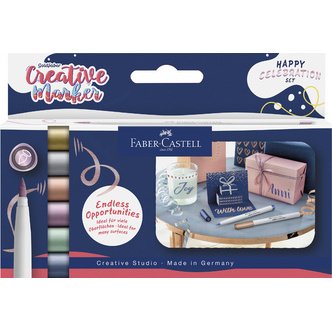 FABER-CASTELL Creative Marker GOLDFABER, étui de 6