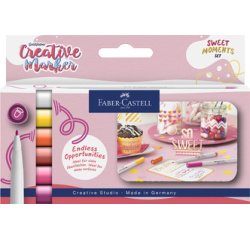 FABER-CASTELL Creatieve Marker GOLDFABER, set van 6