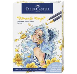FABER-CASTELL Sketch Marker GOLDFABER, kit Romantic Manga 1