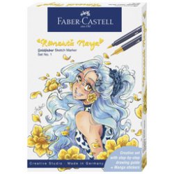 FABER-CASTELL Sketch Marker GOLDFABER, kit Romantic Manga 1
