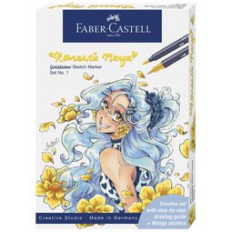FABER-CASTELL Sketch Marker GOLDFABER, kit Romantic Manga 1