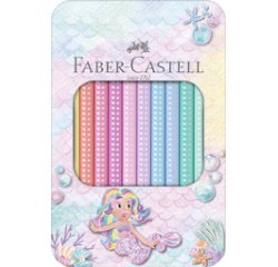 FABER-CASTELL Crayon de couleur Jumbo SPARKLE, étui de 10