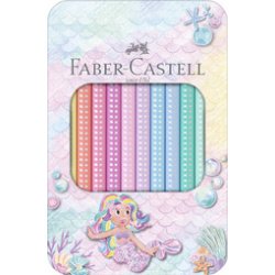 FABER-CASTELL Crayon de couleur Jumbo SPARKLE, étui de 10