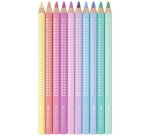 FABER-CASTELL Jumbo SPARKLE Colored Pencil, set of 10