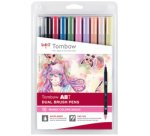 Tombow Feutre double pointe 'ABT DUAL BRUSH PEN', set de 10