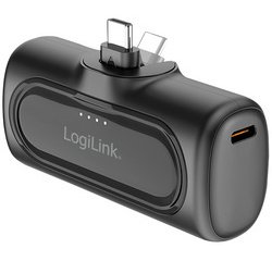 Powerbank, 5.000 mAh, 2x USB-C, noir