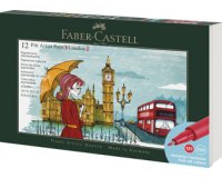 FABER-CASTELL Feutre PITT artist pen, set de 12 London