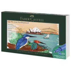 FABER-CASTELL Stift PITT artist pen, 12 stuks Sydney