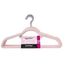 Kledinghanger 'Velours' met stang, pak van 18