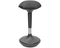 Siège assis-debout, réglable en hauteur, noir