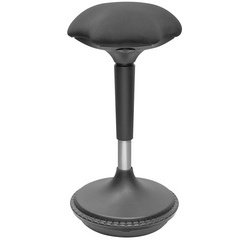 Siège assis-debout, réglable en hauteur, noir