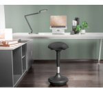 Siège assis-debout, réglable en hauteur, noir