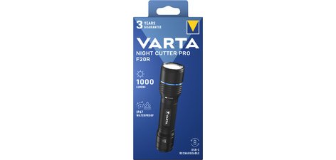 Lampe de poche premium 'NIGHT CUTTER PRO F20R', noir
