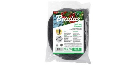 Filet de protection anti-oiseaux, 2 x 5 m, noir