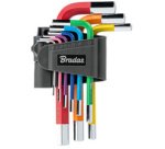 Jeu de clés Allen, 9 pièces, multicolore