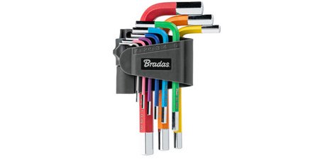 Jeu de clés Allen, 9 pièces, multicolore