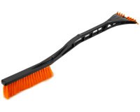 Gratte-givre avec balai à neige, 600 mm, noir/orange