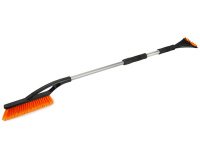 Ijskrabber met telescopische steel en sneeuwborstel