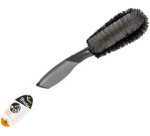 Borstel voor velgen, plastic, antraciet