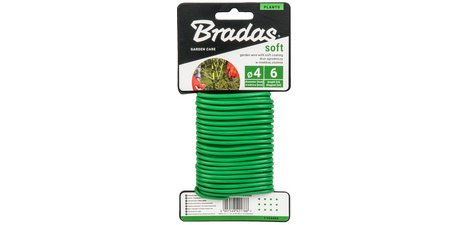 Fil de fer SOFT avec revêtement PVC, 5 mm x 4 m, vert