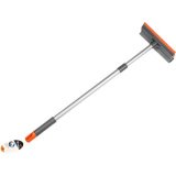 Brosse télescopique pour vitres de véhicule