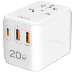 Chargeur de voyage universel (EU/AUS/US/UK), 20 W