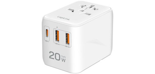 Chargeur de voyage universel (EU/AUS/US/UK), 20 W