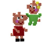 hama Perles à repasser maxi + Plaque 'Peppa & sa soeur'