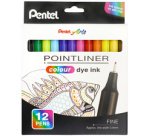 Arts Feutre POINTLINER colour dye ink, étui de 12