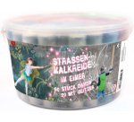 JAMASIA Craie de trottoir, seau en plastique de 50