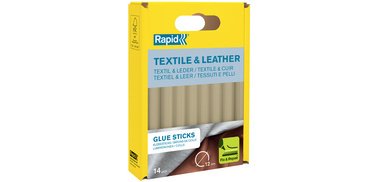 Rapid Bâton de colle textile & cuir, diamètre: 12 mm, court